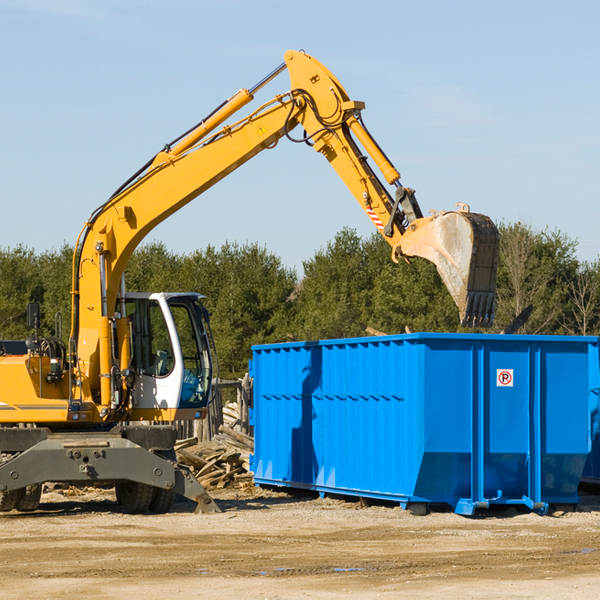 are there any restrictions on where a residential dumpster can be placed in Sandstone